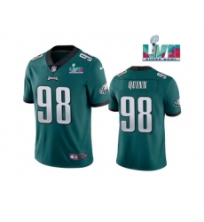 Men's Philadelphia Eagles #98 Robert Quinn Green Super Bowl LVII Vapor Untouchable Limited Stitched Jersey