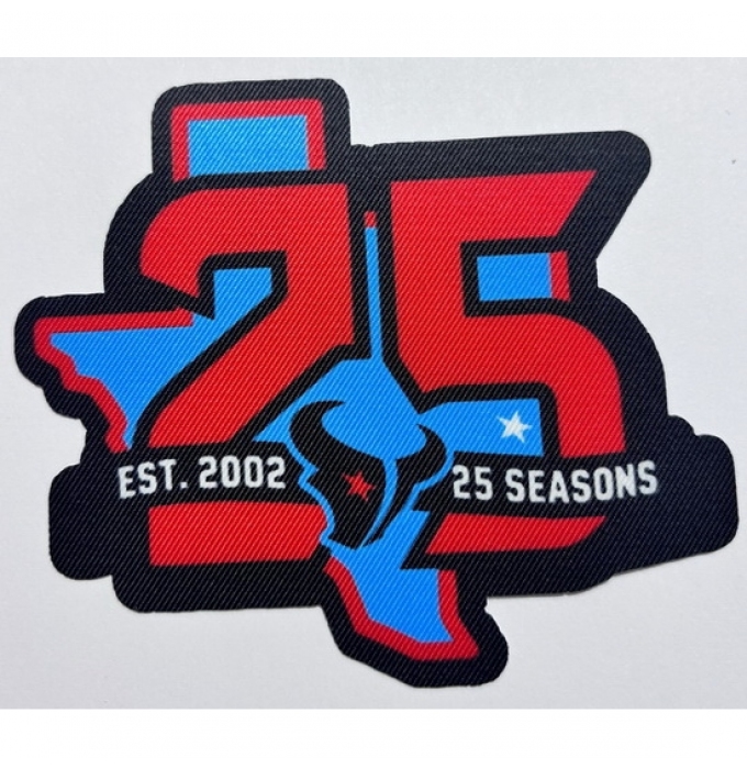 Texans 25TH Anniversary Seasons Patch Biaog