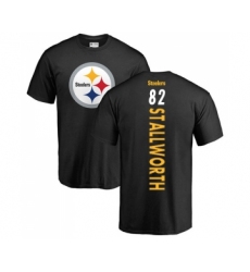 Football Pittsburgh Steelers #82 John Stallworth Black Backer T-Shirt