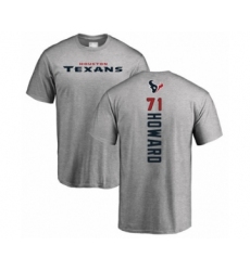 Football Houston Texans #71 Tytus Howard Ash Backer T-Shirt