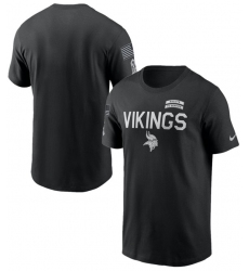 Men's Minnesota Vikings Black 2026 Salute to Service Sideline Dri-FIT T-Shirt