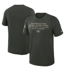 Men's San Francisco 49ers Dark Green 2025 Salute to Service Sideline Slub Dri-FIT T-Shirt