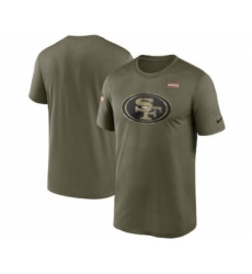 Men's San Francisco 49ers Football Olive 2021 Salute To Service Legend Performance T-Shirt