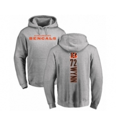 Football Cincinnati Bengals #72 Kerry Wynn Ash Backer Pullover Hoodie