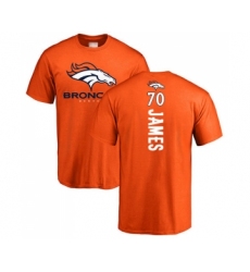 Football Denver Broncos #70 Ja'Wuan James Orange Backer T-Shirt