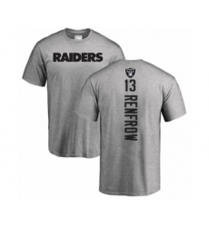 Football Oakland Raiders #13 Hunter Renfrow Ash Backer T-Shirt