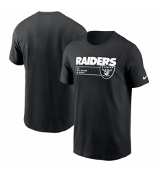 Men's Las Vegas Raiders Black Division Essential T Shirt