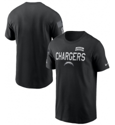 Men's Los Angeles Chargers Black 2026 Salute to Service Sideline Dri-FIT T-Shirt