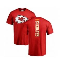 Football Kansas City Chiefs #13 Sammie Coates Red Backer T-Shirt