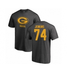 Football Green Bay Packers #74 Elgton Jenkins Ash One Color T-Shirt