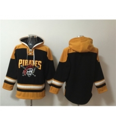 Men's Pittsburgh Pirates Blank Ageless Must-Have Lace-Up Pullover Hoodie