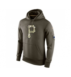 Men's Pittsburgh Pirates Nike Olive Salute To Service KO Performance Hoodie