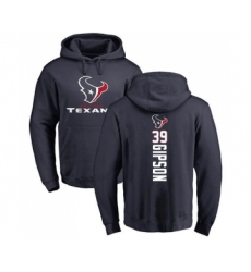 Football Houston Texans #39 Tashaun Gipson Navy Blue Backer Pullover Hoodie
