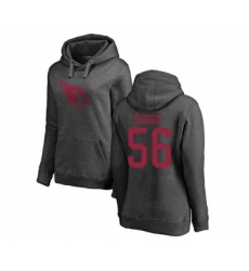 Football Women's Arizona Cardinals #56 Terrell Suggs Ash One Color Pullover Hoodie