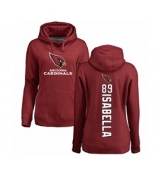 Football Women's Arizona Cardinals #89 Andy Isabella Maroon Backer Pullover Hoodie