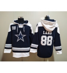 Men's Dallas Cowboys #88 CeeDee Lamb Navy Blue Ageless Must Have Lace Up Pullover Hoodie