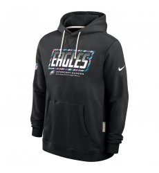Men's Philadelphia Eagles Black 2026 Crucial Catch Sideline Standard Issue Dri-FIT Pullover Hoodie