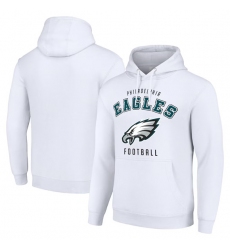 Men's Philadelphia Eagles White Pullover Hoodie