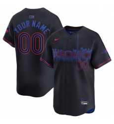 Men's Toronto Blue Jays Active Player Custom Black 2024 City Connect Limited Stitched Baseball Jersey