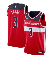 Men's Washington Wizards #3 CJ McCollum Red Icon Edition Stitched Basketball Jersey