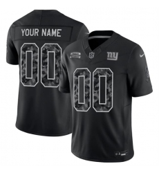 Men's New York Giants Active Player Custom Black F.U.S.E. 2026 Salute to Service Limited Football Stitched Jersey