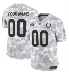 Men's Indianapolis Colts Active Player Custom 2024 F.U.S.E Arctic Camo Salute To Service Limited Stitched Football Jersey