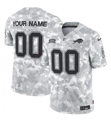 Men's Buffalo Bills Active Player Custom 2024 F.U.S.E Arctic Camo Salute To Service Limited Stitched Football Jersey