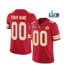 Men's Kansas City Chiefs ACTIVE PLAYER Custom Red Super Bowl LVII Patch Vapor Untouchable Limited Stitched Jersey