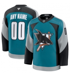 Men's San Jose Sharks Active Player Custom Teal 2025 Alternate Stitched Hockey Jersey