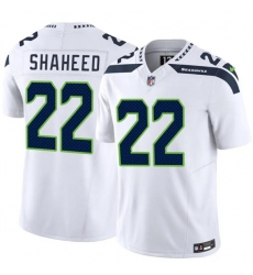 Men's Seattle Seahawks #22 Rashid Shaheed White 2025 F.U.S.E. Vapor Untouchable Limited Football Stitched Jersey