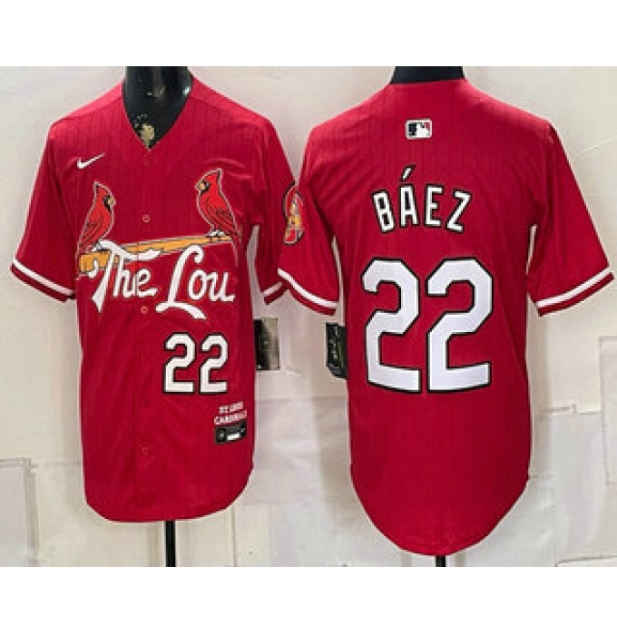 Men's St Louis Cardinals #22 Joshua Baez Red Limited Jersey