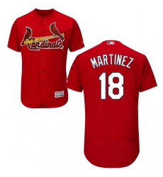 Men's Majestic St. Louis Cardinals #18 Carlos Martinez Red Alternate Flex Base Authentic Collection MLB Jersey