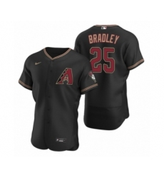 Men's Arizona Diamondbacks #25 Archie Bradley Nike Black Authentic 2020 Alternate Jersey