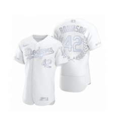 Men's Jackie Robinson #42 Los Angeles Dodgers White Awards Collection Retirement Jersey
