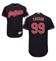 Men's Majestic Cleveland Indians #99 Ricky Vaughn Navy Blue Alternate Flex Base Authentic Collection MLB Jersey