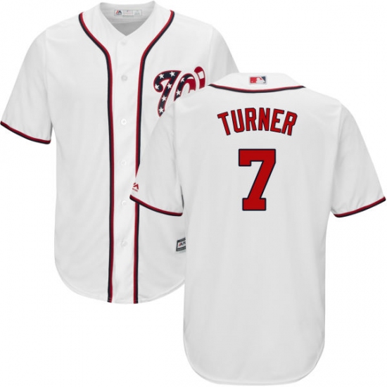 The latest color arrives Men's Majestic Washington Nationals #7 Trea ...