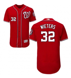 Men's Majestic Washington Nationals #32 Matt Wieters Red Flexbase Authentic Collection MLB Jersey