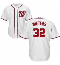 Men's Majestic Washington Nationals #32 Matt Wieters Replica White Home Cool Base MLB Jersey