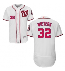 Men's Majestic Washington Nationals #32 Matt Wieters White Flexbase Authentic Collection MLB Jersey