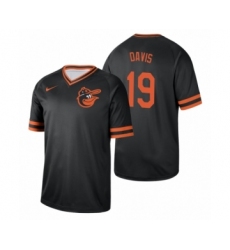 Men's Baltimore Orioles #19 Chris Davis Black Cooperstown Collection Legend Jersey