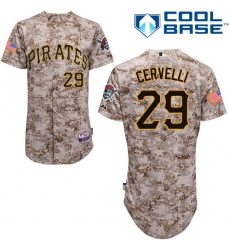 Men's Majestic Pittsburgh Pirates #29 Francisco Cervelli Replica Camo Alternate Cool Base MLB Jersey