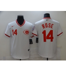 Men's Nike Cincinnati Reds #14 Pete Rose White Jersey
