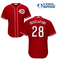 Men's Majestic Cincinnati Reds #28 Anthony DeSclafani Replica Red Alternate Cool Base MLB Jersey