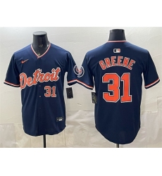 Men's Detroit Tigers #31 Riley Greene Navy 2026 Alternate Vapor Premier Limited Stitched Baseball Jersey