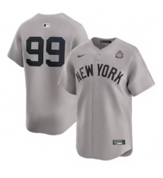 Men's New York Yankees #99 Aaron Judge Nike Gray 2024 World Series Limited Player Jersey