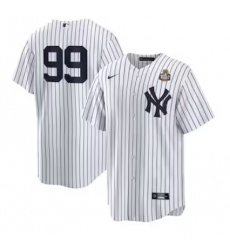 Men's New York Yankees #99 Aaron Judge Nike White 2024 World Series Home Replica Player Jersey