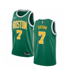 Men's Nike Boston Celtics #7 Jaylen Brown Green Swingman Jersey - Earned Edition