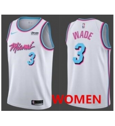 Women's Nike Heat #3 Dwyane Wade White NBA Swingman City Edition Jersey