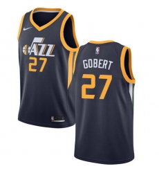 Men's Nike Utah Jazz #27 Rudy Gobert Swingman Navy Blue Road NBA Jersey - Icon Edition