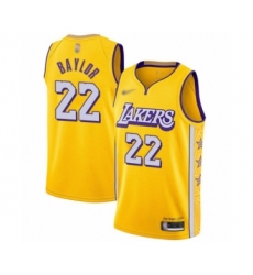 Women's Los Angeles Lakers #22 Elgin Baylor Swingman Gold Basketball Jersey - 2019 20 City Edition